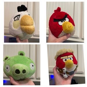 Lot of 6 angry bird plush